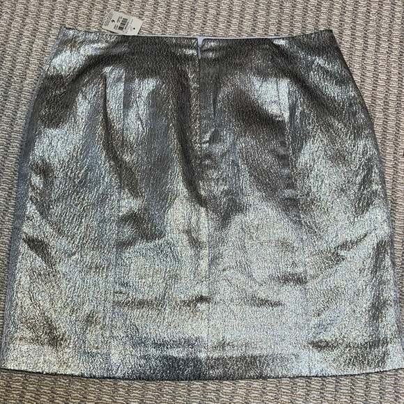 New with tags Ann Taylor silver holiday skirt size 6 - Picture 7 of 9